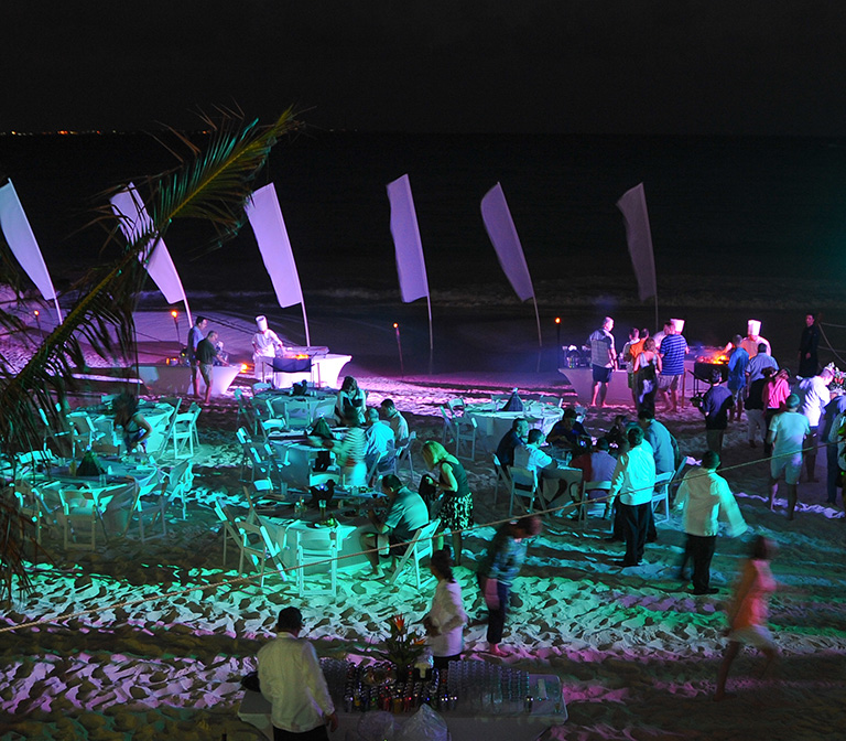 Outdoor Event Lighting - Cancun Mexico Event Design